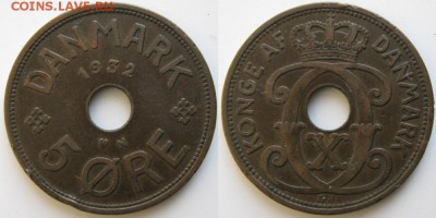 Разная инострань - 8 8 Дания 5 эре 1932    112н