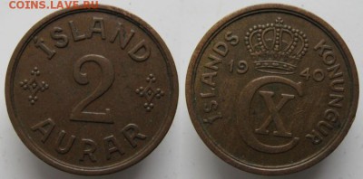 Разная инострань - 8 9 Исландия 2 эйре 1940 н     116