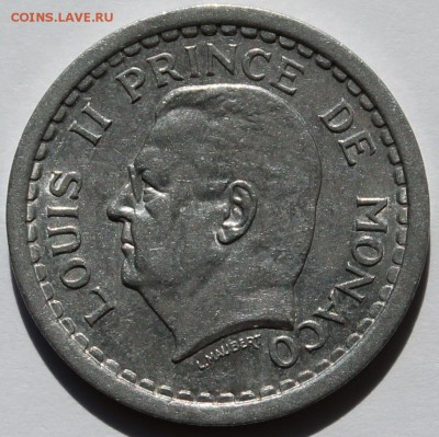 Монако. 2 франка 1943. - 44