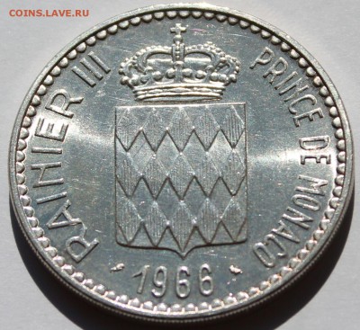 Монако. 10 франков 1966. Серебро. - 3