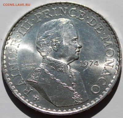 Монако. 50 франков 1974. Серебро. - 3