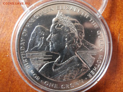 ГИБРАЛТАР крона 1980г.КОРОЛЕВА МАТЬ до 23.03 - P3220023.JPG