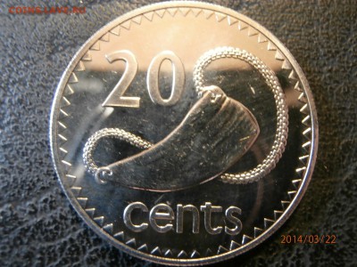 ФИДЖИ 20центов UNC 1969г. до 23.03 - P3220007.JPG