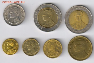 ТАИЛАНД - 7 монет от 25с до 10 бат до 27.03.2014г 21-00 - ТАИЛАНД - 7 монет 001