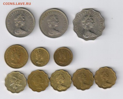 ГОНКОНГ - 11 монет 1967-1997г ЕЛИЗАВЕТА до 27.03.2014г 21-00 - ГОНКОНГ - 11 монет