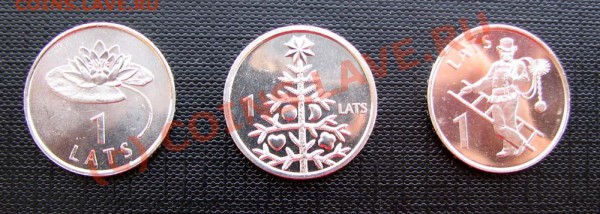 Латвия, "счастливый" 1 Лат "Трубочист" д - Lats_03