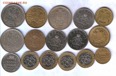 Монако 38 монет, опт. до 23.03. 21.30 - 711