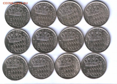 Монако 38 монет, опт. до 23.03. 21.30 - 715