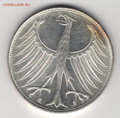 Ag ФРГ 5 МАРОК 1972G ДО 27.03.14 В 22.00МСК (8216) - 5-фрг72Г