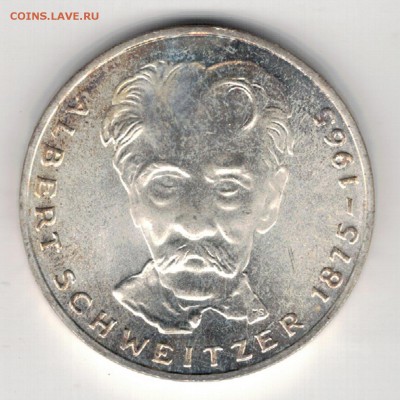 Ag ФРГ 5 МАРОК 1975G ШВЕЙЦЕР ДО 27.03.14 В 22.00МСК (8216) - 5-фрг75Г