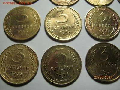 СОВЕТЫ! ПОГОДОВКА МОНЕТ 3 КОПЕЙКИ С 1926 ПО 1957 ГОД. - pic (5)