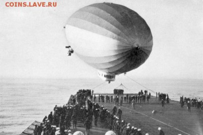 Монеты с Корабликами - дирижабль,посадка на авианосец.