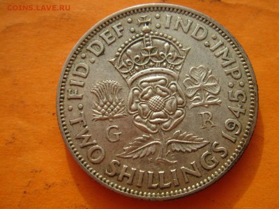 Великобритания: Ag-500 флорин 1945 Георг 6 до 27.03 22 - Флорин 1945-3-1.JPG