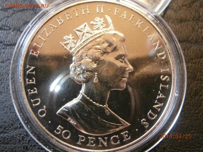 ФОЛКЛЕНДЫ. 50пенсов ЮБИЛЕЙ ПРАВЛЕНИЯ 1992г до 26.03 - P3250003.JPG