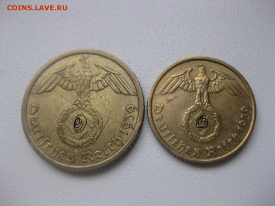 Третий Рейх,5+10 РЕЙХСПФЕННИГОВ 1939F,F (бронза)!до 26.03 - IMG_0980.JPG