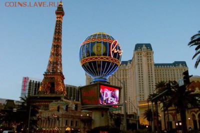 Туристические жетоны Франции - Hotel_casino_Paris_Las_Vegas