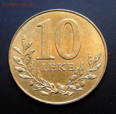 АЛБАНИЯ 10 лек (1996) Крепость Берат до 27.03 (22.00) - Албания 10 лек (1996) «Крепость Берат XIII век» Р