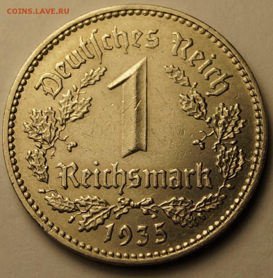 1 рейхсмарка 1935 А отличная с рубля до 29.03.14 - 1 марка 1935А_1.JPG