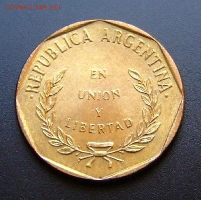 АРГЕНТИНА 1 сентаво (1992) UNC до 27.03 (22.00) - Аргентина 1 сентаво (1992) UNC А