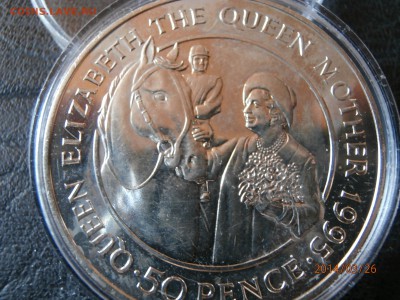 О.СВ.ЕЛЕНЫ 50пенсов 1995г. г. КОРОЛЕВА МАТЬ до 27.03 - P3260003.JPG