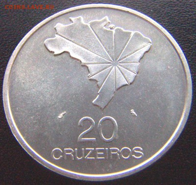 Бразилия_памятные 20 крузейро 1972. Серебро; до 25.03_22.30м - 7620