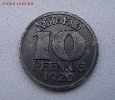 Stadt HALLE,10 пфеннигов 1920г(железо)!!до 26.03.2014 - S6000531.JPG