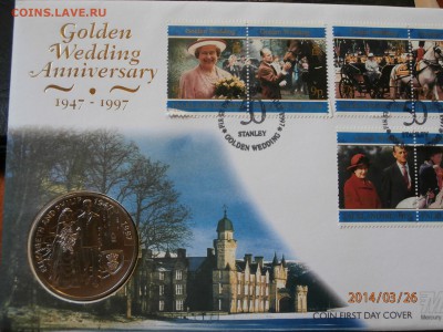 ФОЛКЛЕНДЫ. 5 фунтов .ЗОЛОТОЙ ЮБИЛЕЙ  1997г до 26.03 - P3260004.JPG
