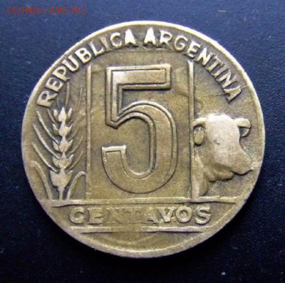 2 - Аргентина 5 сентаво (1947) Р