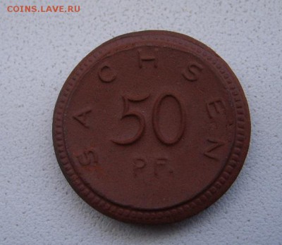 ГЕРМАНИЯ,50 пфеннигов 1921(САКСОНИЯ,фарфор,нотгельд)!до26.03 - S6000537.JPG