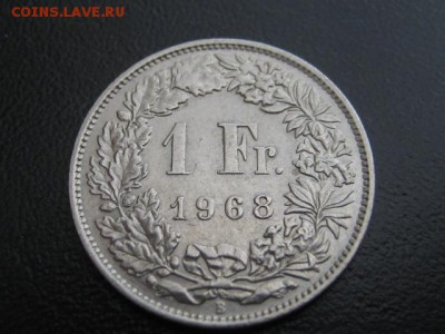 1968 Швейцария, 1 Fr, до 01.04 в 22-10 мск - IMG_0972.JPG