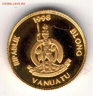 Au Вануату 50 вату 1998 Испанская монета 31.03 в 22ч (8436) - 6-ван
