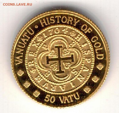 Au Вануату 50 вату 1998 Испанская монета 31.03 в 22ч (8436) - 6-ван1