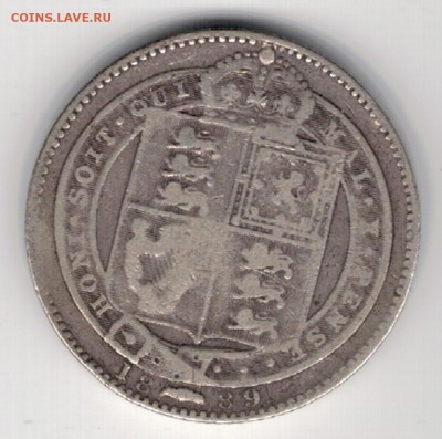 Ag Великобритания шиллинг 1889 до 31.03 в 22.00мск (8322) - 5-вел-шил89а