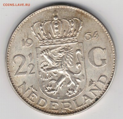 2 гульдена 1964 до 31.03 в 22.00мск (8323) - 5-нид1