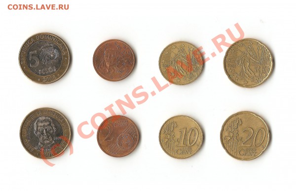 Доминикана 5 песо 2008 + Бонусы до 22:00, 5.03.2010 - 5 песо 2008