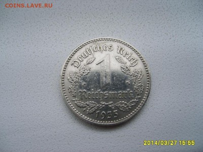 Третий Рейх,1 РЕЙХСМАРКА 1935 А (лот №1, никель)!!до 29.03 - S6000617.JPG