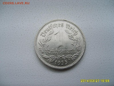 Третий Рейх,1 РЕЙХСМАРКА 1935 А ( никель )!!до 29.03.2014 - S6000619.JPG