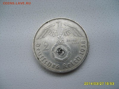 Третий Рейх,2 МАРКИ 1938А(Гинденбург)!до 29.03.2014 - S6000604.JPG