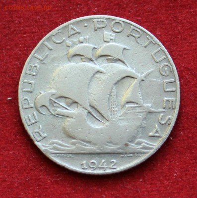 С рубля ПОРТУГАЛИЯ 2$50 1942г. ПАРУСНИК  до 2.04.14г.в 22-00 - IMG_1447.JPG