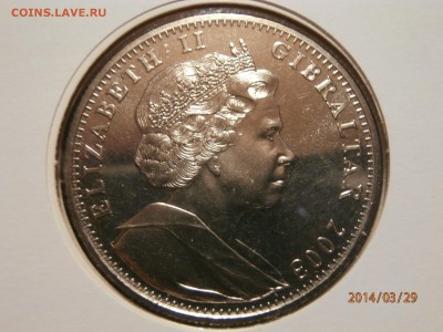 ГИБРАЛТАР. крона ЮБИЛЕЙ КОРОНАЦИИ. 2003г. до 30.03 - P3290006.JPG