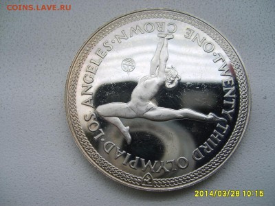 ОСТРОВ МЭН,1 КРОНА 1984г(Олимпиада в Лос-Анджелесе)!до30.03 - S6000633.JPG