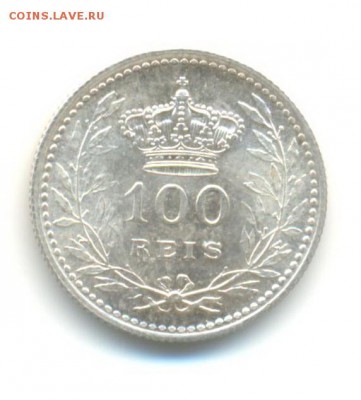 Ag. португалия 100 рейсов 1910. UNC . до 1.04  22:00 - 4