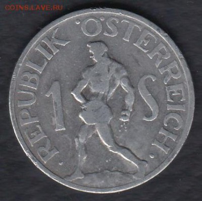 Австрия 1 шиллинг 1947 до 30.03.2014 22-00 - Австрия 1 шиллинг 1947 а
