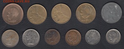 Бельгия 11 монет 1941-1997 до 30.03.2014 22-00 - Бельгия 1р