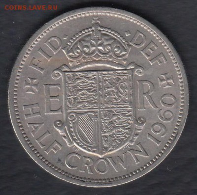 2 кроны 1960 до 30.03.2014 22-00 - Великобритания полкроны 1960 а