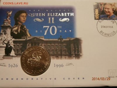БЕРМУДЫ 1доллар1996г. ДЕНЬ РОЖДЕНИЯ до 30.03 - P3290004.JPG