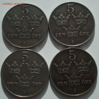 Швеция 2,5 эре 1943-50 г.г., до 01.04.14 в 23-00 МСК - 2