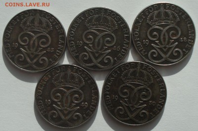 Швеция 2,5 эре 1943-50 г.г., до 01.04.14 в 23-00 МСК - 3