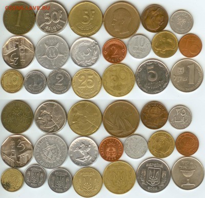 20 монет из 11 стран до 21.00 по Москве 04.04.2014 - 20 монет