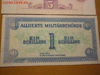 Оккупация Австрии союзниками набор 1 и 5 шиллингов 1944 - CIMG2071.JPG